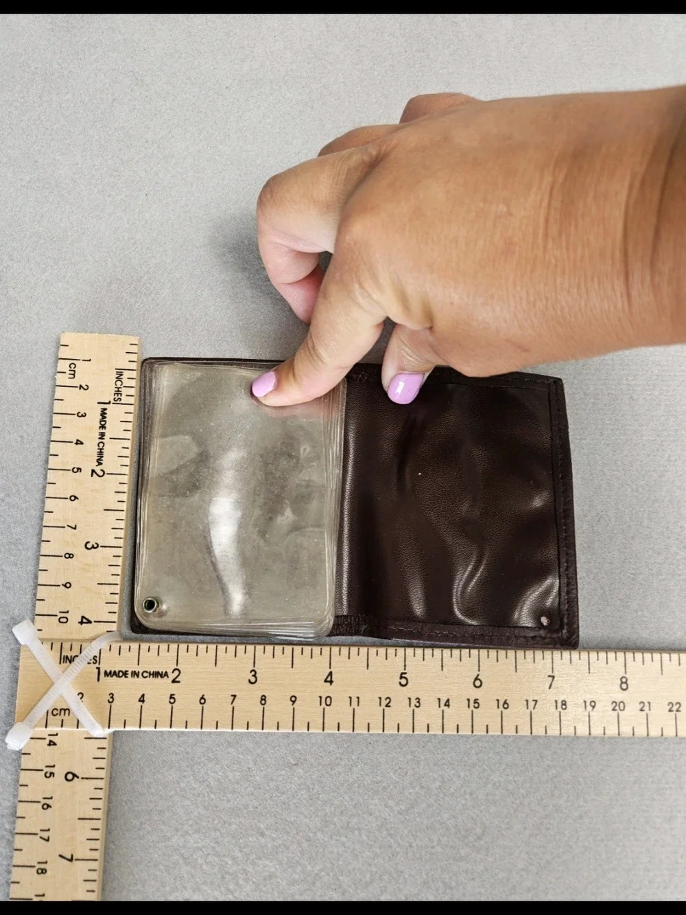Vintage Capezio 1887 Brown Leather Photo Card Wallet Holder